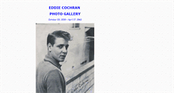 Desktop Screenshot of eddie-cochran.info